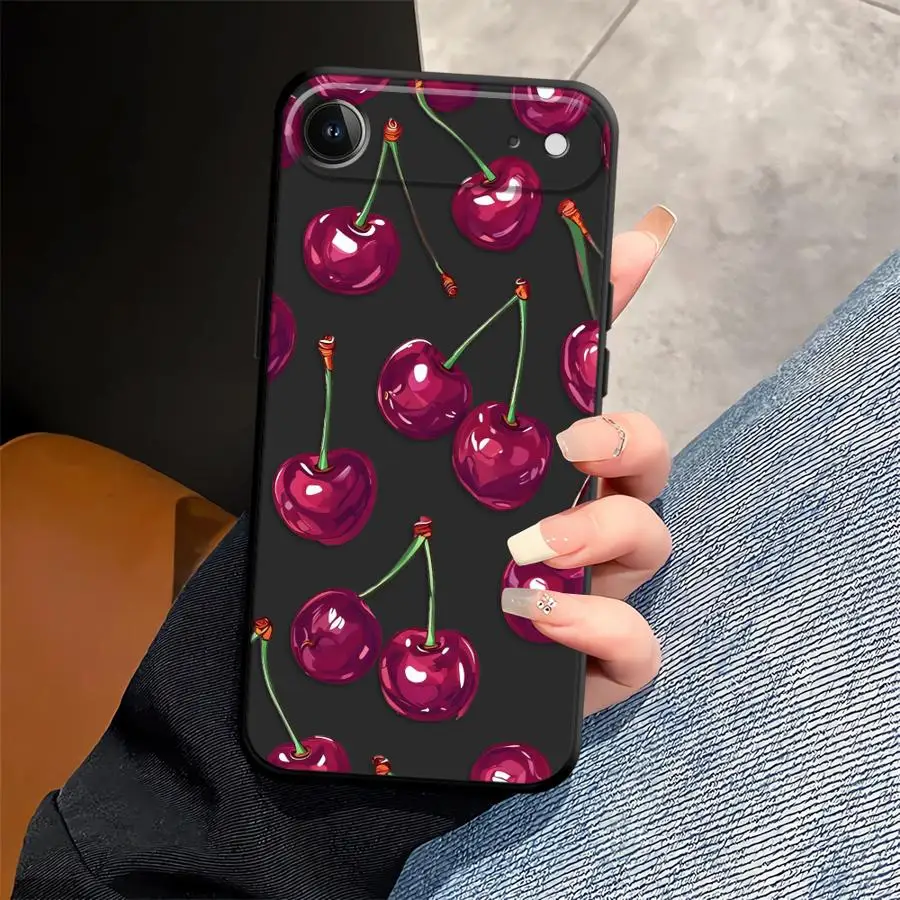 Case for Apple iPhone 17 Pro Max 14 11 12 15 Pro 7 8 Air 16 13 XR XS MAX Funda Phone Cover Fruit Cherry view 5