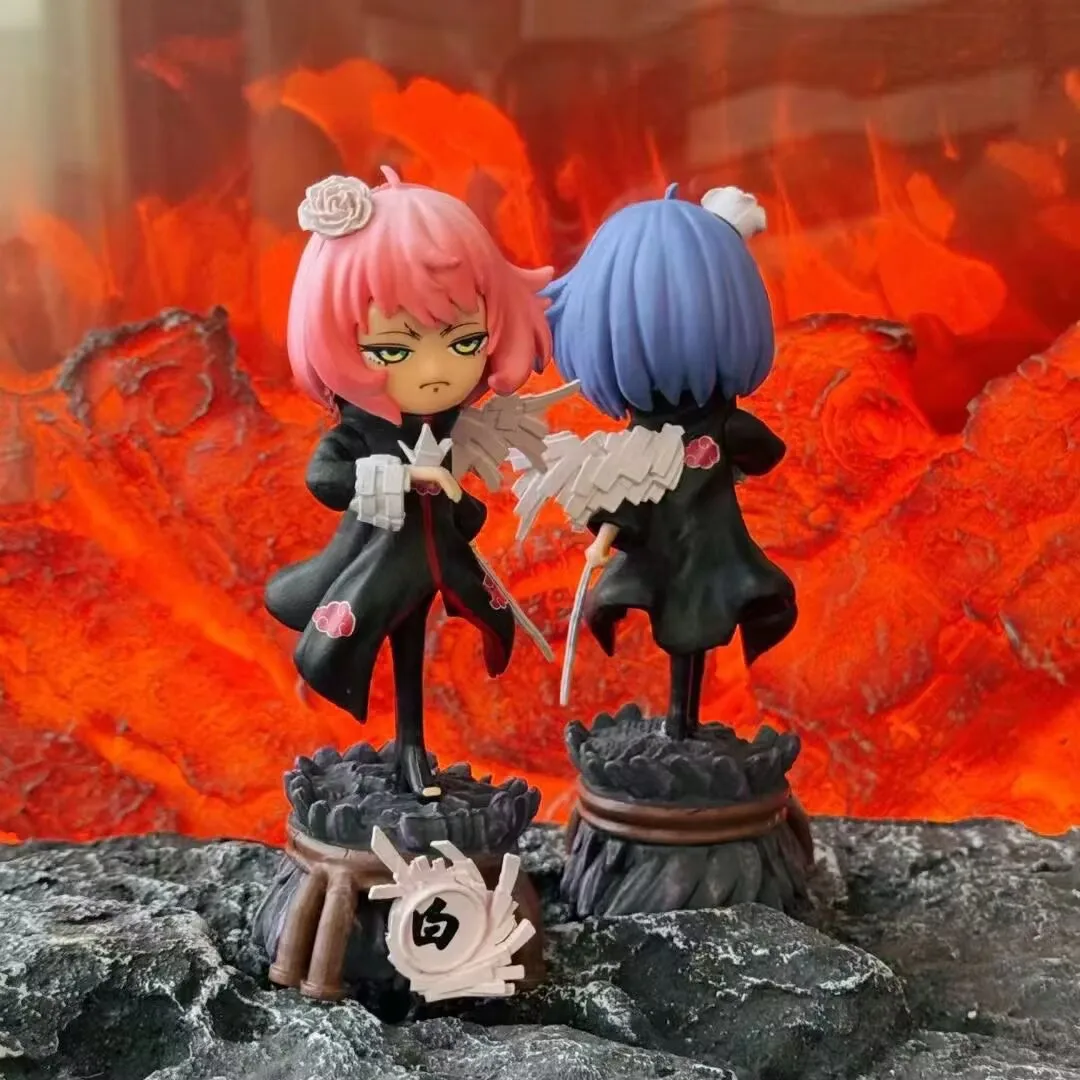 18.5cm Anya Forger Cos Konan Two-headed Figure SPY FAMILY GK Anime Figures Desktop Ornament Decorations Best Gifts for Children