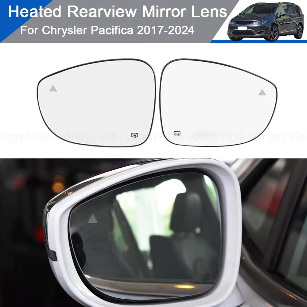 

Car Rearview Accessories Heated Blind Spot Rearview Mirror Glass For Chrysler Pacifica 2017-2024 Cars Accessories Upgrade