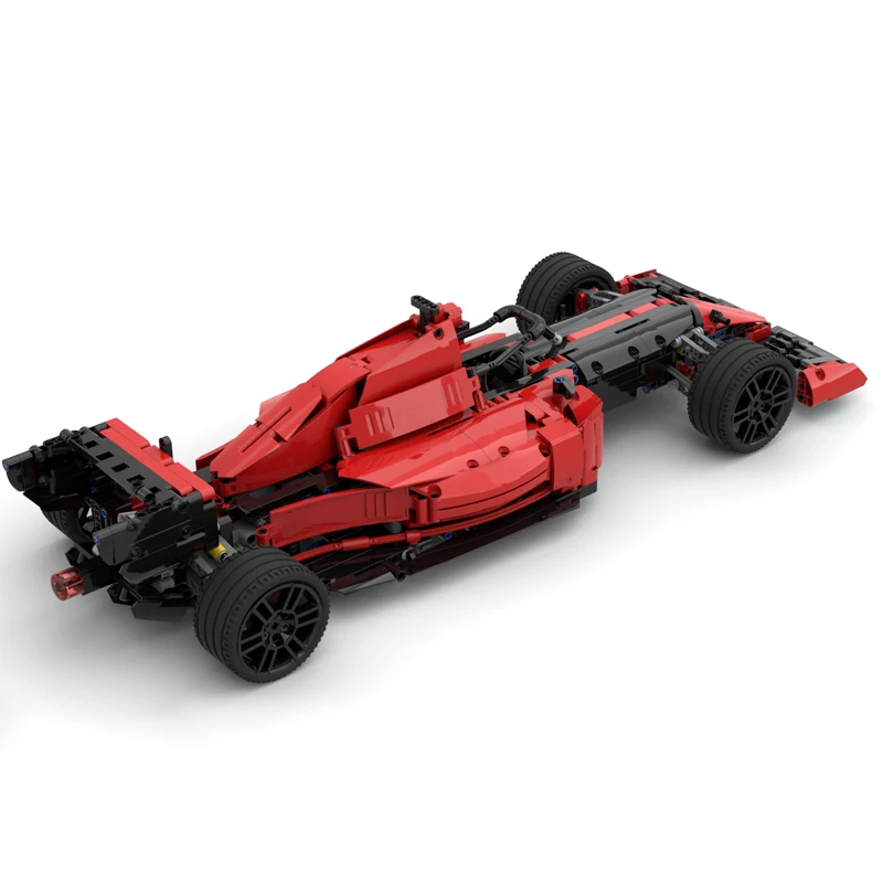 MOC-bloques de construcción de supercoche para niños, juguete educativo de bloques de construcción modelo MOC 61203 Speed Champions, fórmula F1 42125 B, regalo de Navidad