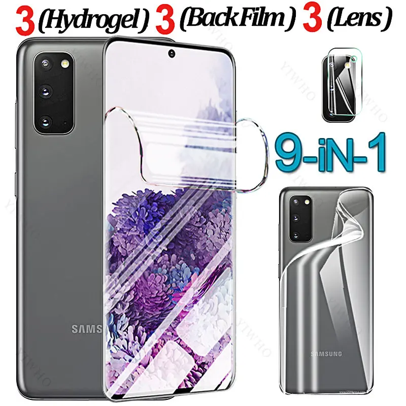 For Samsung Galaxy S20 5G UW Soft Hydrogel Front Back Film Screen Protector for Samsung S205Guw 6.2