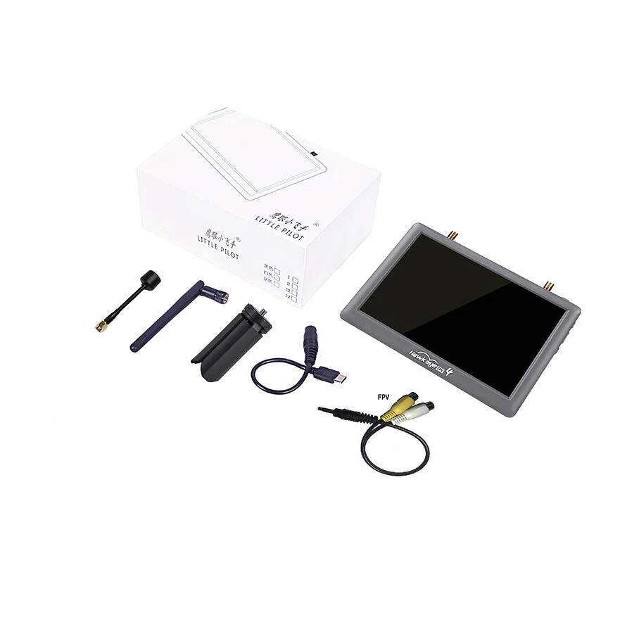 Hawkeye Little Pilott 4 5inch Mon itor 5.8GHZ 48CH Built DVR Battery Dual Receivers 800X480 Led FPV RC FPV Racing Dro ne