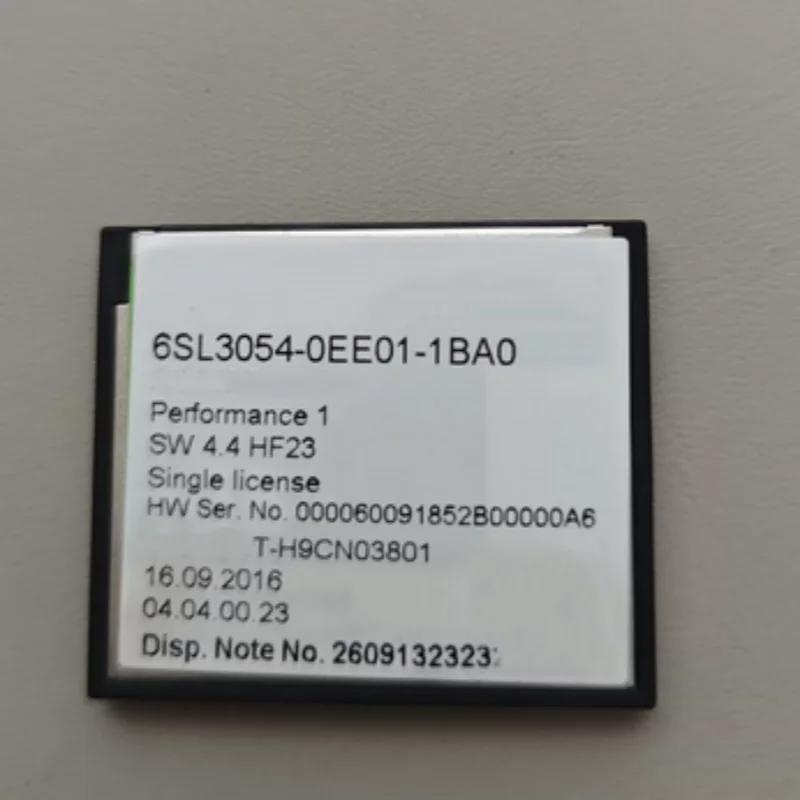 

Карта памяти CompactFlash 6SL3054-0EE01-1BA0 с лицензией на программное обеспечение V4.4 для систем частотного преобразования (VFD)