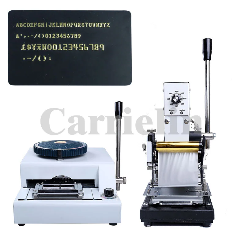 

68D Pvc Card Embossing Emboss Number Machine DIY Coding Machine Letters Numbers Embosser Coder Hot Stamping Machine 90A