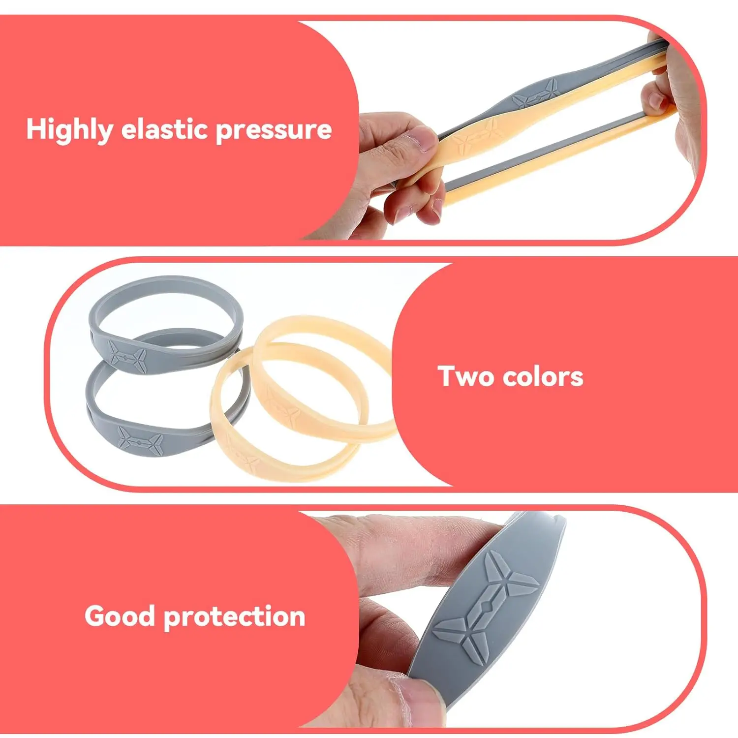 2PC Patella Tendon Knee Strap Support Brace Adjustable Pain Relief for Jumper's Knee Running Basketball Arthritis Joint Injuries