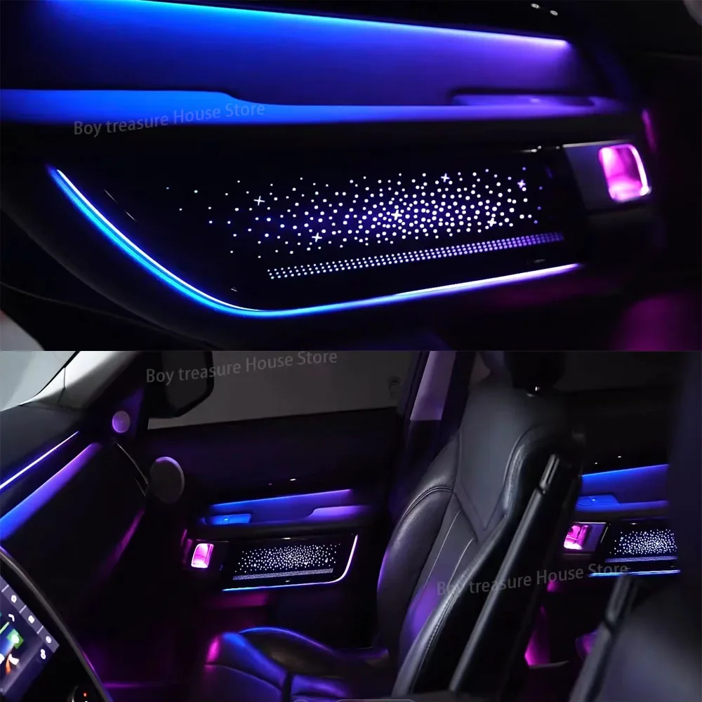 Fit for Land Rover Range Rover Sport 2013 - 2022 LED Atmosphere Lamp 64 Colors Interior Lights Footwell Light Ambient Light