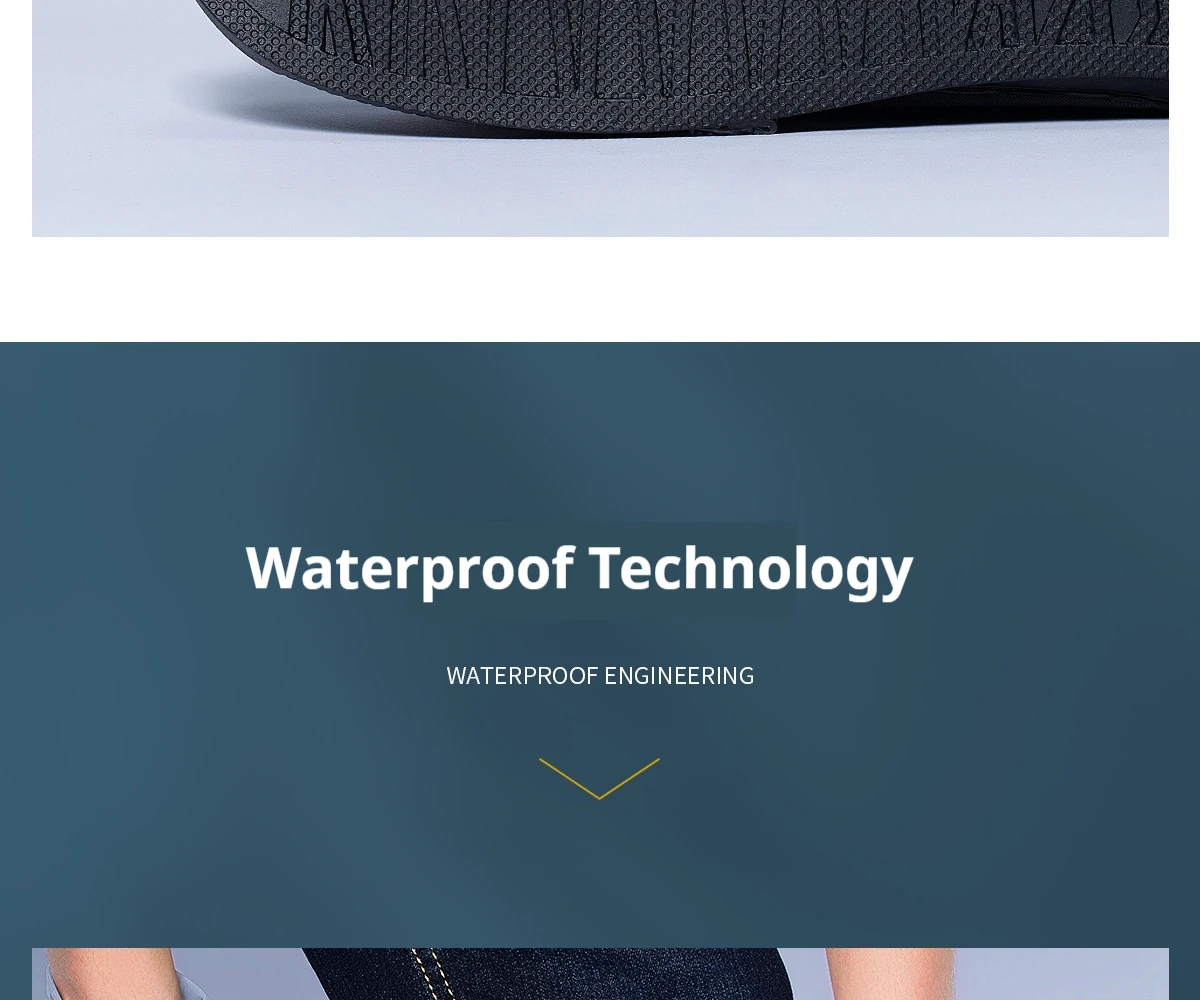1 Paar Regenstiefel, hohe Schuhüberzieher, 42 cm hoch, strapazierfähig, wasserdicht, Schuh-Schutz, dick, rutschfest, für den Außenbereich. – Detail 10