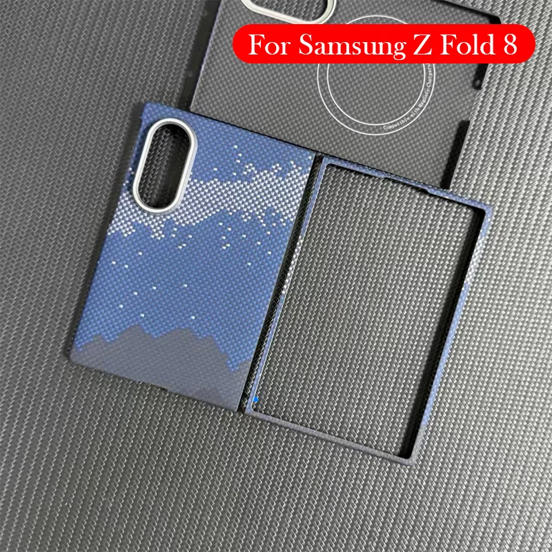 Carbon Fiber Case For Samsung Z Fold 8 Wireless Charging Back Cover Case for SAMSUNG Z FOLD 8