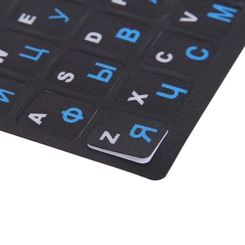 Teclado russo PVC fosco colorido para adesivos proteção para notebook letras russas