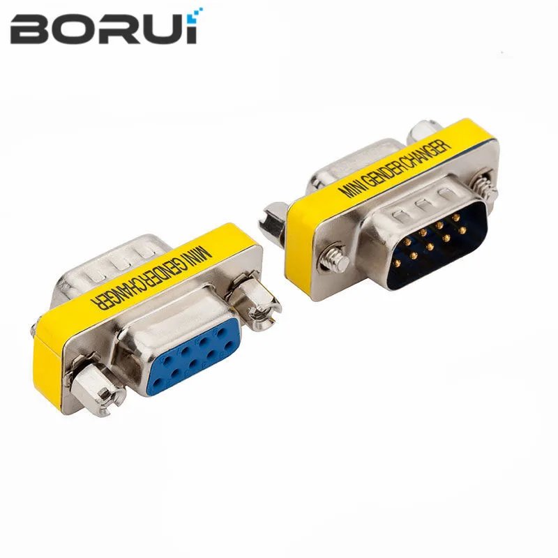 

DB9 9Pin Male to Male/Female to Female/Male to Female Mini Gender Changer Adapter RS232 Serial plug Com Connector