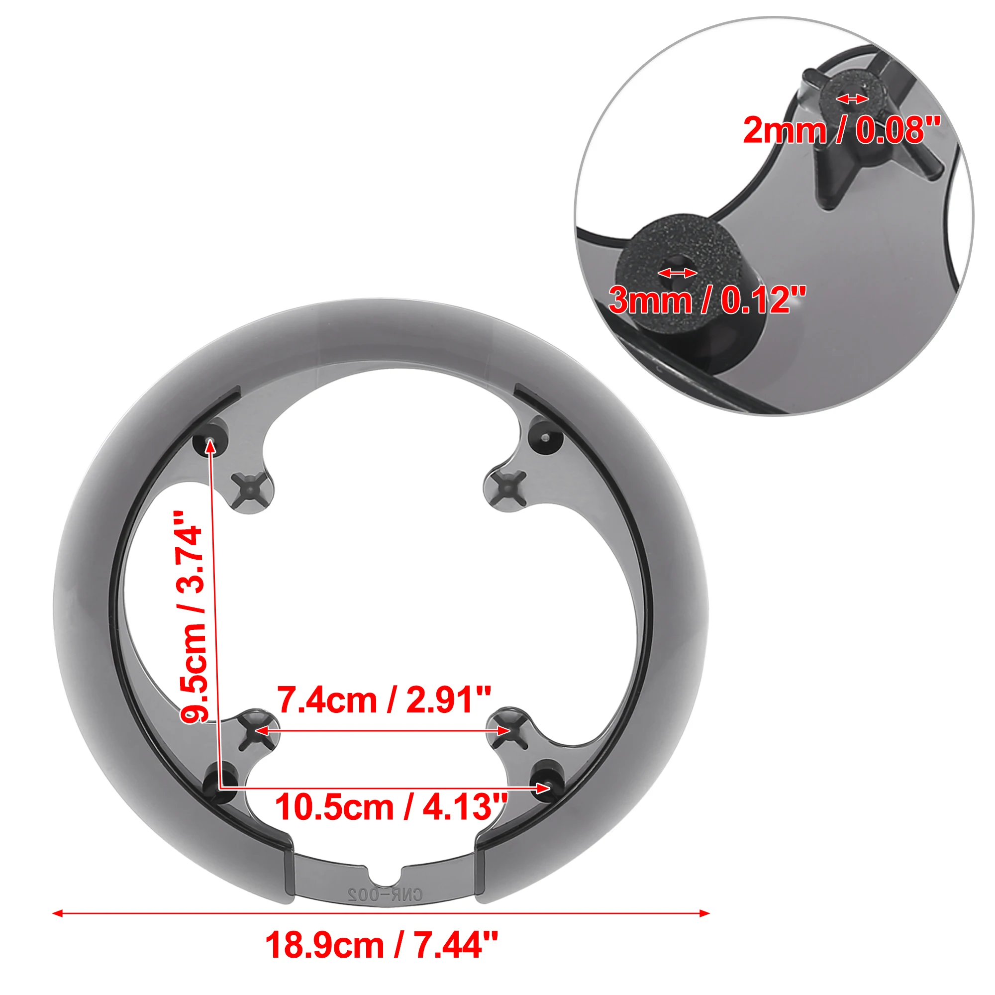 X Autohaux 42 44 Teeth 7.4cm 9.5-10.5cm Bicycle Bike Crankset Chain Wheel Cover Guard Sprocket