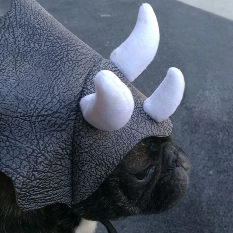 Pet Triceratops Dog Dinosaur Hat Pet Cat Dog Hat Pet Transformation Cap Pet Headgear Costume Dog Hat Cap HOT