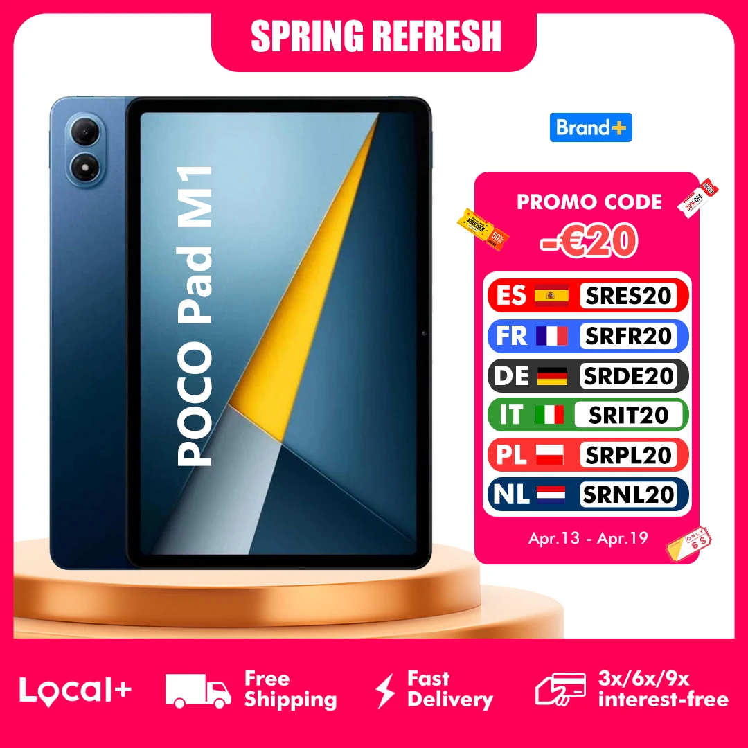 POCO PAD M1 Wifi 8GB 256GB Tablette PC 12,2" Écran 2,5K Batterie 12000mAh