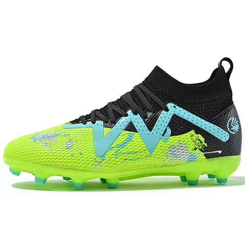 Football Boots Men Professional Field Soccer Cleats Teenagers High Quality Football Shoes High Top Grass Training Footwear 2026