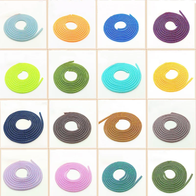 Bobbin Winder Cable Protector, Data Line Case, Corda Proteção, Spring Twine, 1.15m