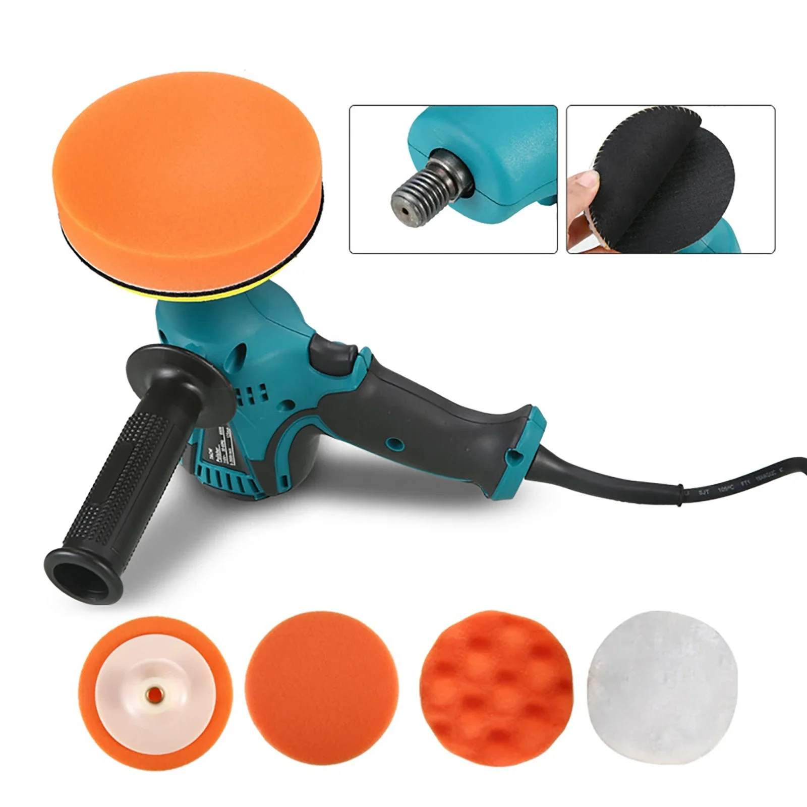 

Car Polishing Machine Adjustable 6 Speed Electric Cars Polisher Waxing Machine Automobile Multifunctional Furniture Paint Care