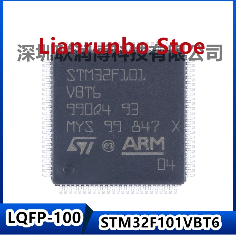 

New original STM32F101VBT6 LQFP-100 ARM Cortex-M3 32-bit microcontroller MCU