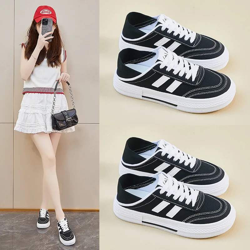 

Новинка 2023 года, красные женские вулканизированные туфли, повседневные кроссовки на платформе, винтажные спортивные женские корейские дизайнерские туфли на плоской подошве в стиле Харадзюку, школьный теннис