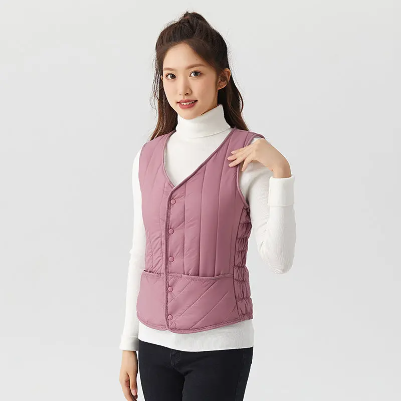 crriflz Women's Winter Warm Extra Thick Fleece Lined Sherpa Vest Youthful Loungewear Inner Layer Cotton Padded Gilet