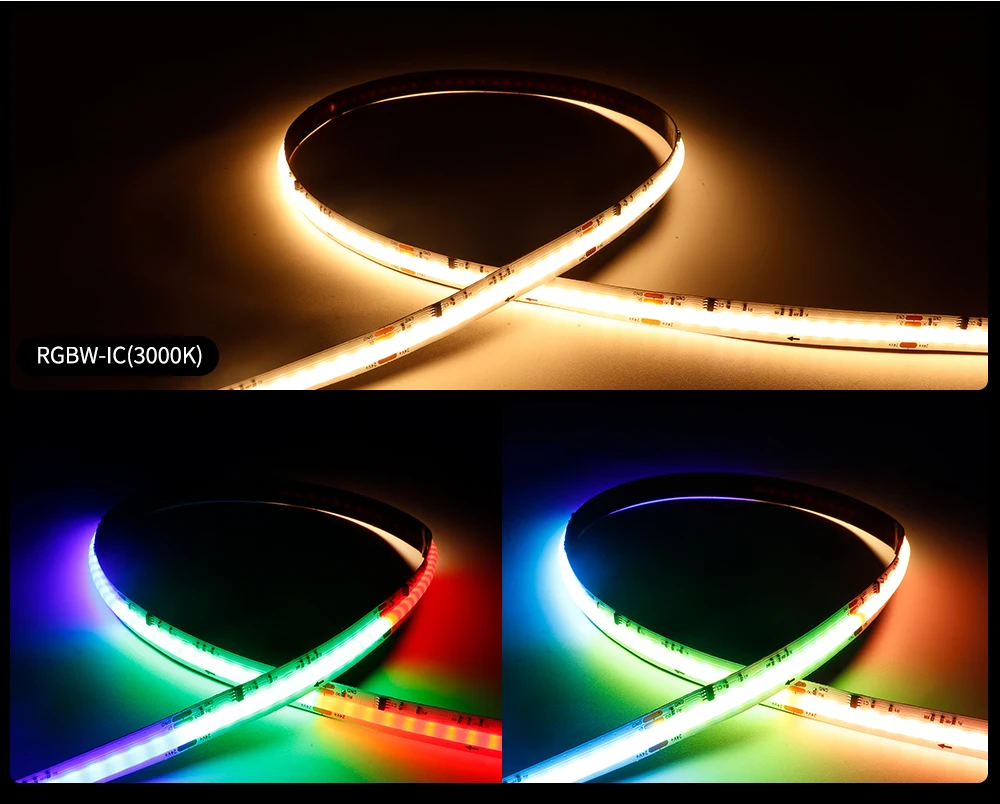 DC24V COB LED Strip Light WS2814 784Leds/m Addressable IC RGBW RGBNW RGBWW Flexible Dream Colors FOB COB Tape RA90