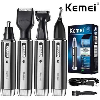 KM-6630 Kemei Trimmer for Men Electric Nose and Ear Trimmer Rechargeable Trimmer for Hair…