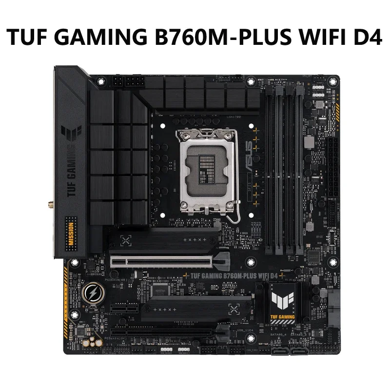 

ASUS TUF GAMING B760M-PLUS WIFI D4 Intel 13Th 12Th Gen LGA 1700 mATX Motherboard With PCIe 5.0 2xPCIe 4.0 M.2 Slots 2.5Gb LAN