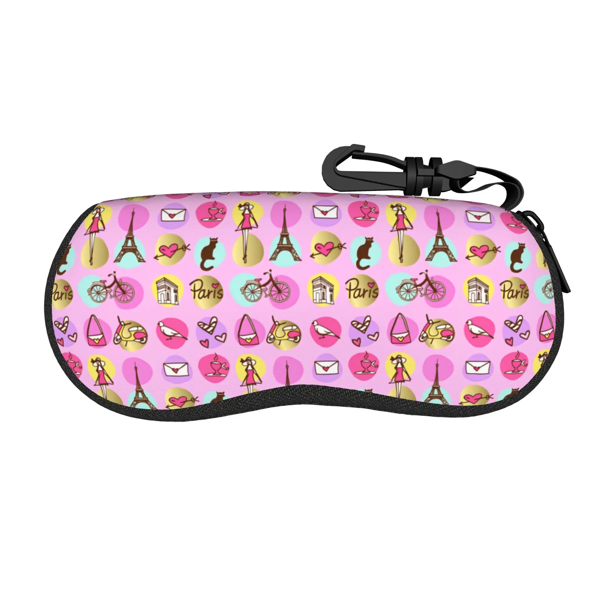 Funda para gafas de sol de París, Francia, funda portátil a la moda para gafas de sol, Protector de gafas práctico para hombres y mujeres, bolsa para gafas de tendencia