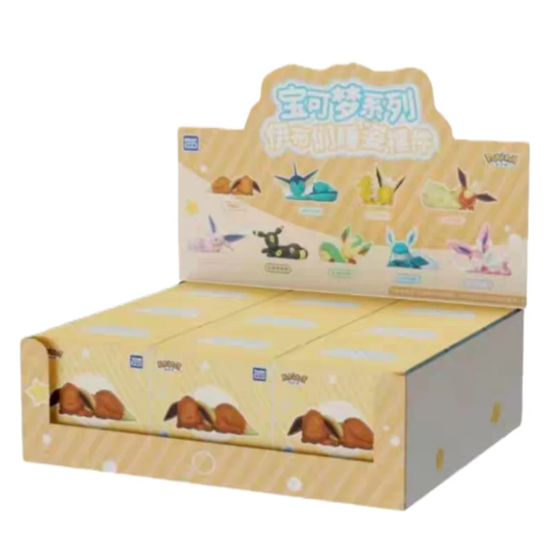 Echte Pokemon Fantasy Beast Eevee Sleeping Pose Series Mystery Box Blind Box Anime Lucky Figure Leuke pop speelgoed decoratie geschenken