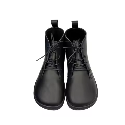 Tipsietoes New Barefoot Autumn Genuine Cow Leather Boots With Wool Linning Inside For Women Wider Toes Box Light Weight