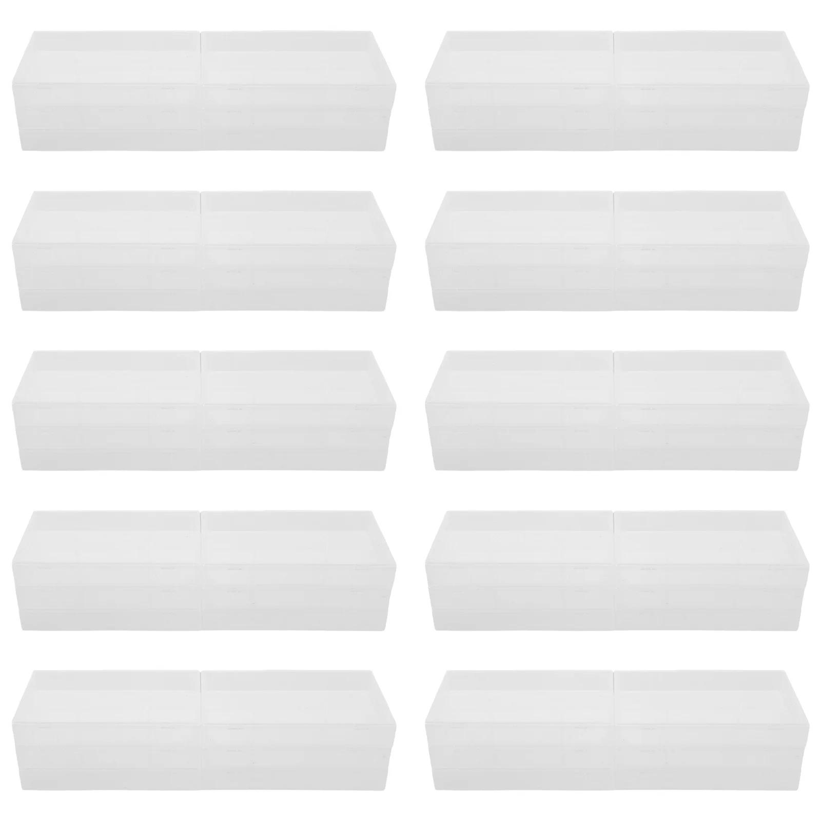 

10Pcs Clear Cassette Tape Storage Box Plastic Organizer Music Audio Tape Keeper Protective Case Collector Display Storage