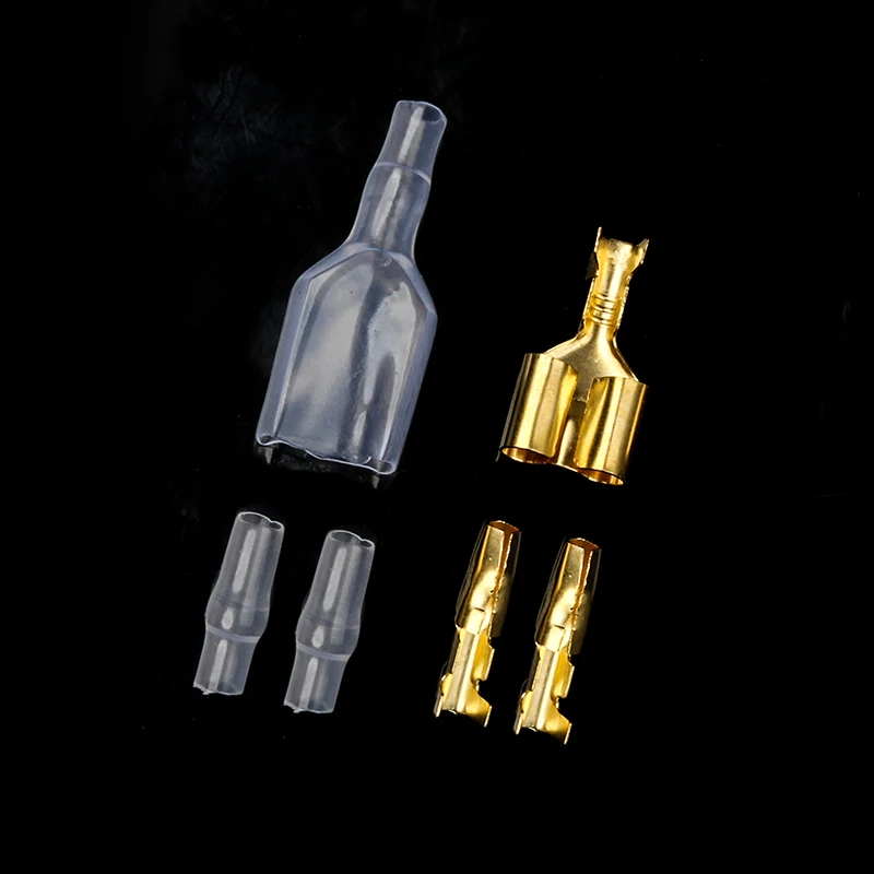 20sets 4.0mm Bullet Terminals Connector Car Electrical Wire Connector Male Female Double Bullet Wire Connector Terminals