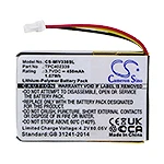 CS Replacement Battery for Mio Mivue 338,MiVue 366,MiVue 368,MiVue 388,MiVue 358P,MiVue 658p PN:TPC402339 450mAh / 1.67Wh