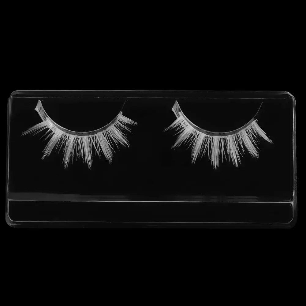 Beauty Cosplay  White False Eyelashes Natural Long  Eyelashes Extension Long Cross