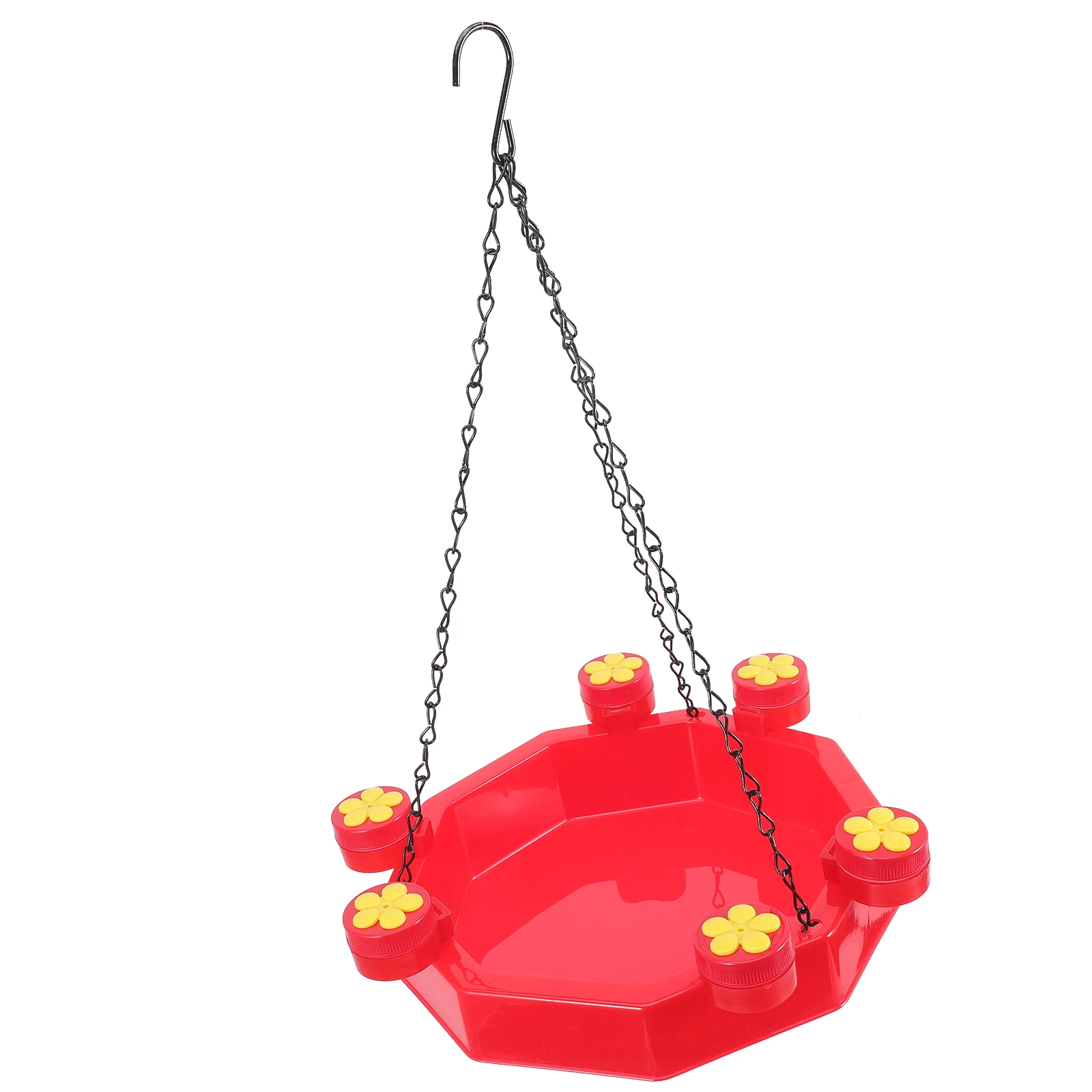 

Garden Hummingbird Hanging Design Durable Feeding Tool Balcony Outdoor Plastic Container Wire Hanging Station Feeding Tray Wild