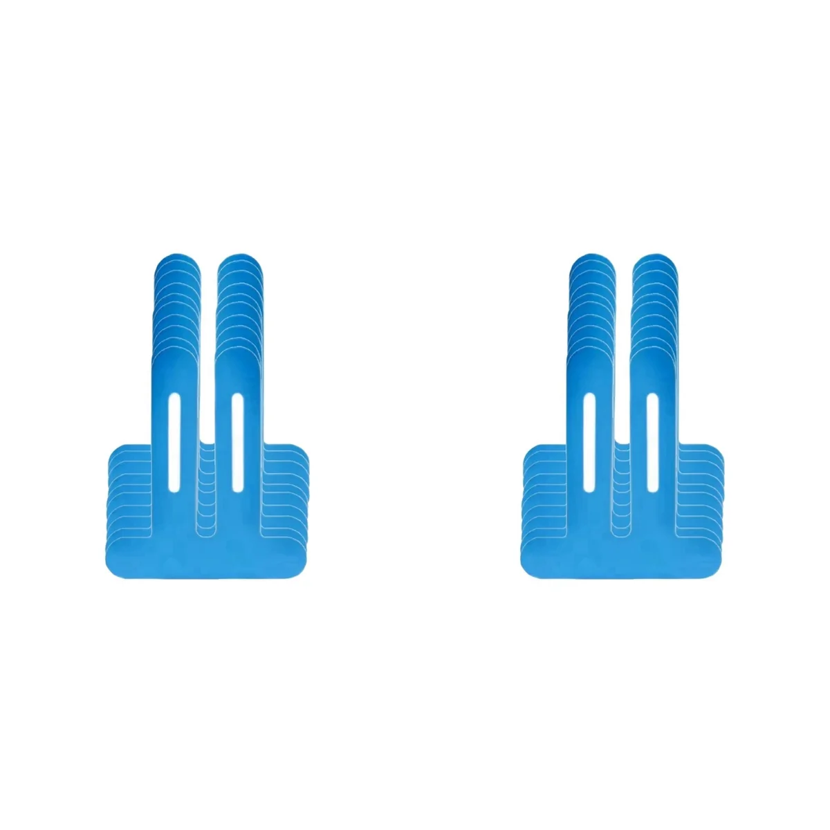 T21C 20 قطعة شريط علم الحركة للركبتين، مقاوم للماء ومرن، شريط ركبة مسامي، شريط رياضي يوفر دعم أزرق #6