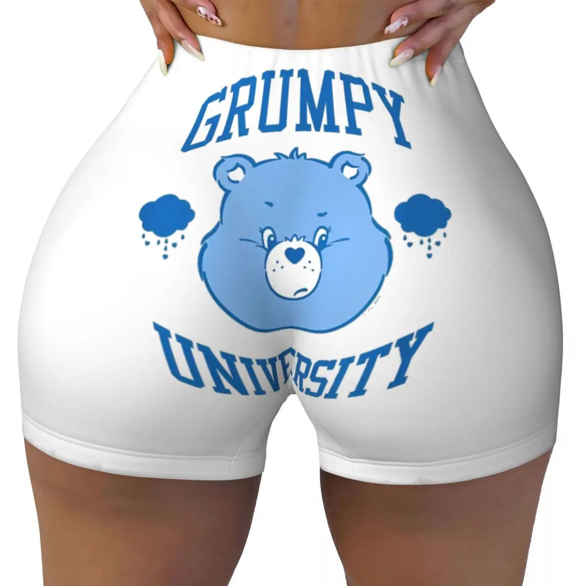 Women Fitness Yoga Lift Shorts Care Bears Grumpy University Sexy Peach Shorts Butt Fitness Pants