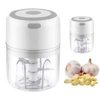 Mini Wireless Electric Garlic Masher 250ml USB Charging Portable Vegetable Chopper Household Food Supplement Machine