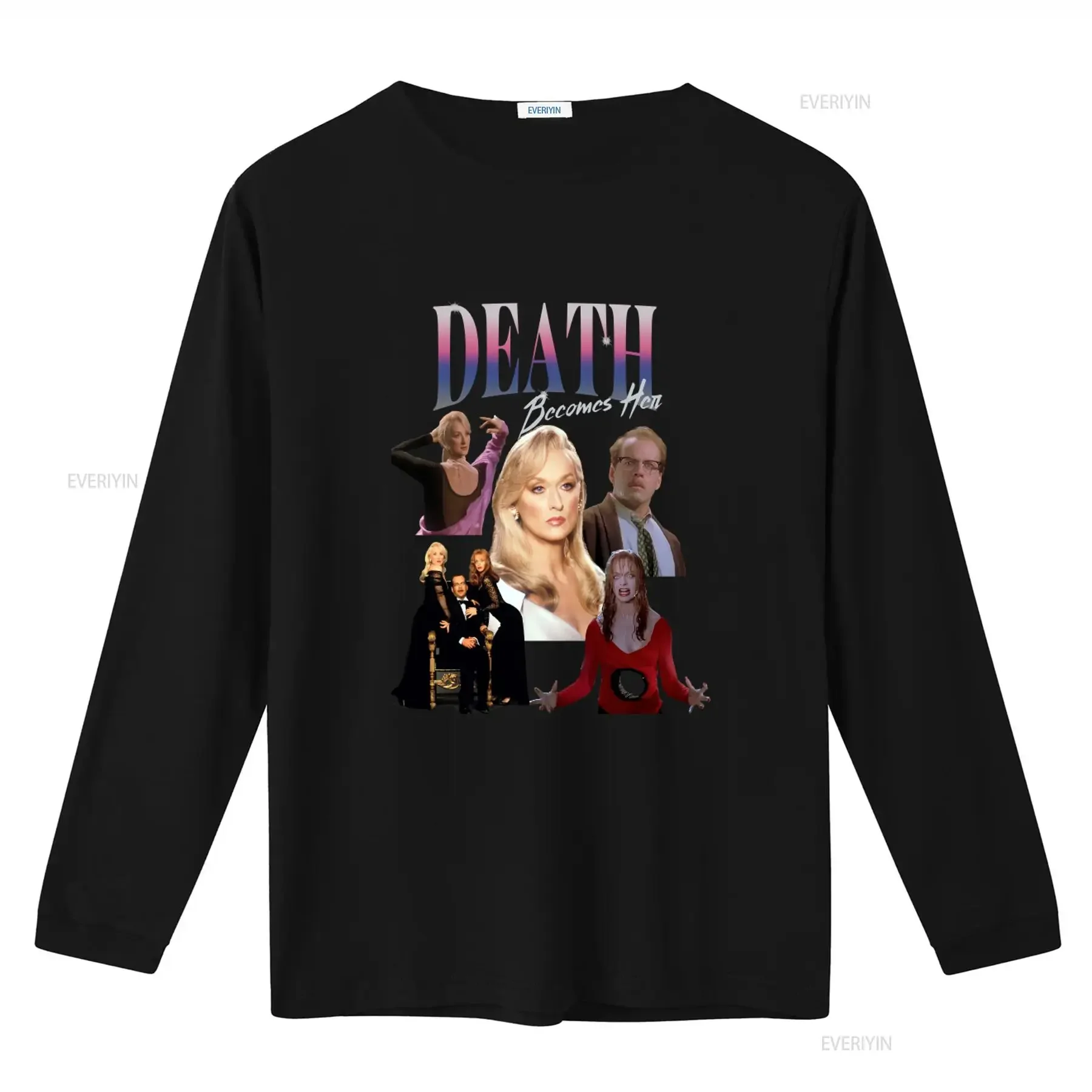 Death Becomes Her 90's Bootleg T Shirt Movie Fans Vintage Style vintage Washed Top For Everyday Wear homme Stretched Unisex