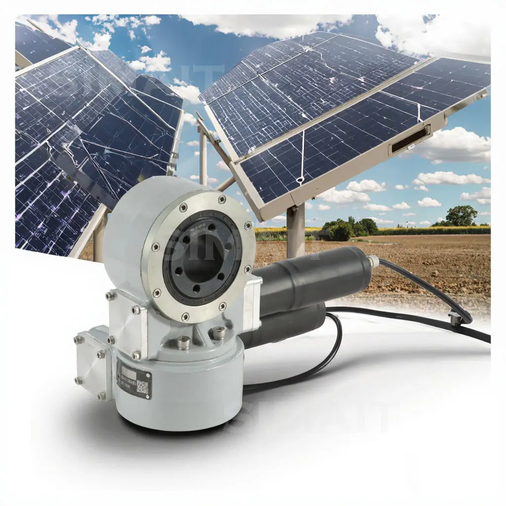 5kW Zweiachsen-Solartracker, Schwenkantrieb+Linearantrieb, Maßgeschneidertes Sonnenverfolgungssystem für Solarmodule