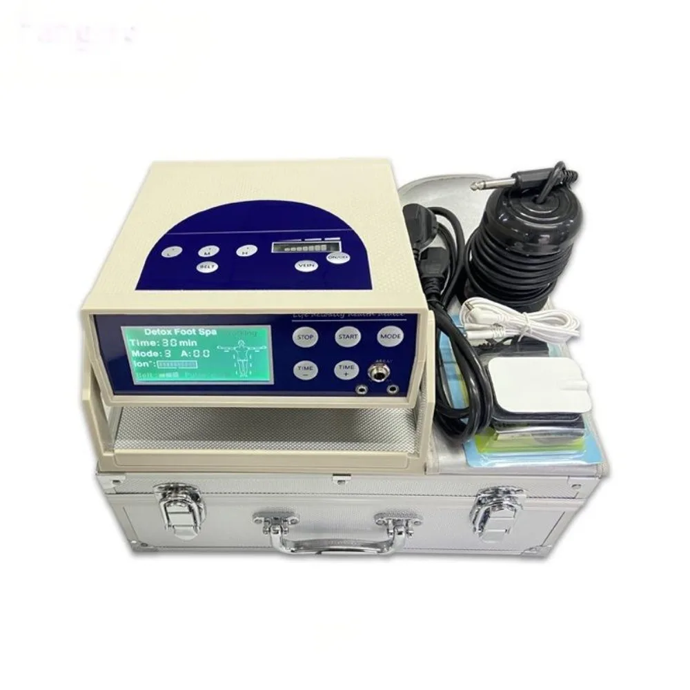 Single System Ion Cleanse Machine Ionic Cell Body Detox Foot Spa Machine With Heat Belt Detoxification Foot Spa Salon Equipment