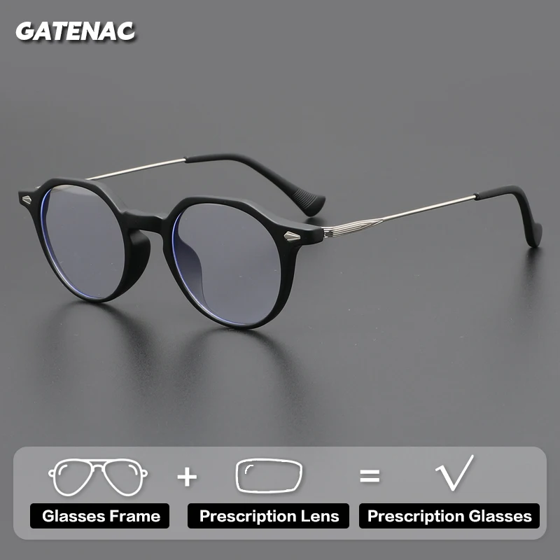 

Gatenac Ultra Light Prescription Glasses Men Fashion Photochromic Anti Blue Light Reading Glasses Women Progressive Eyewear