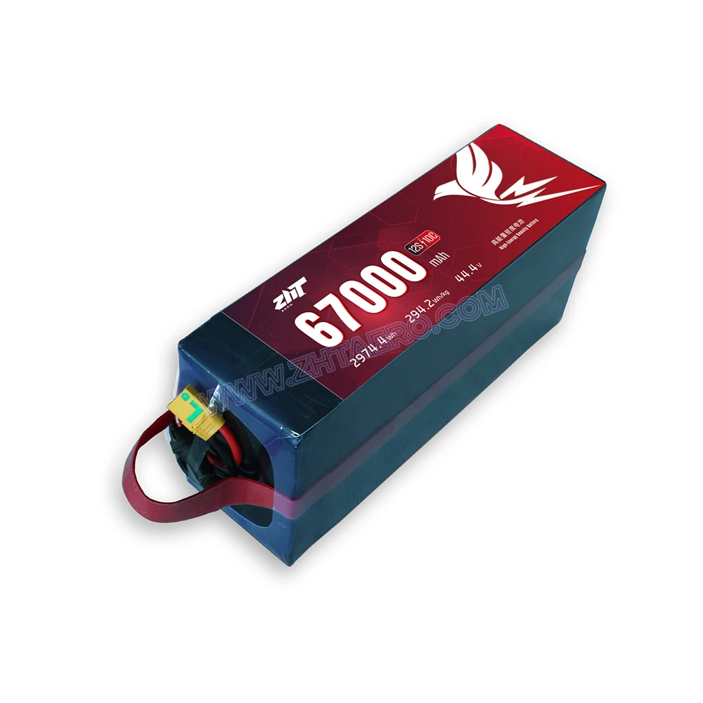 High Energy Density Battery 12S 67000mAh Normal Voltage 44.4V Maximum Discharge Rate 10C