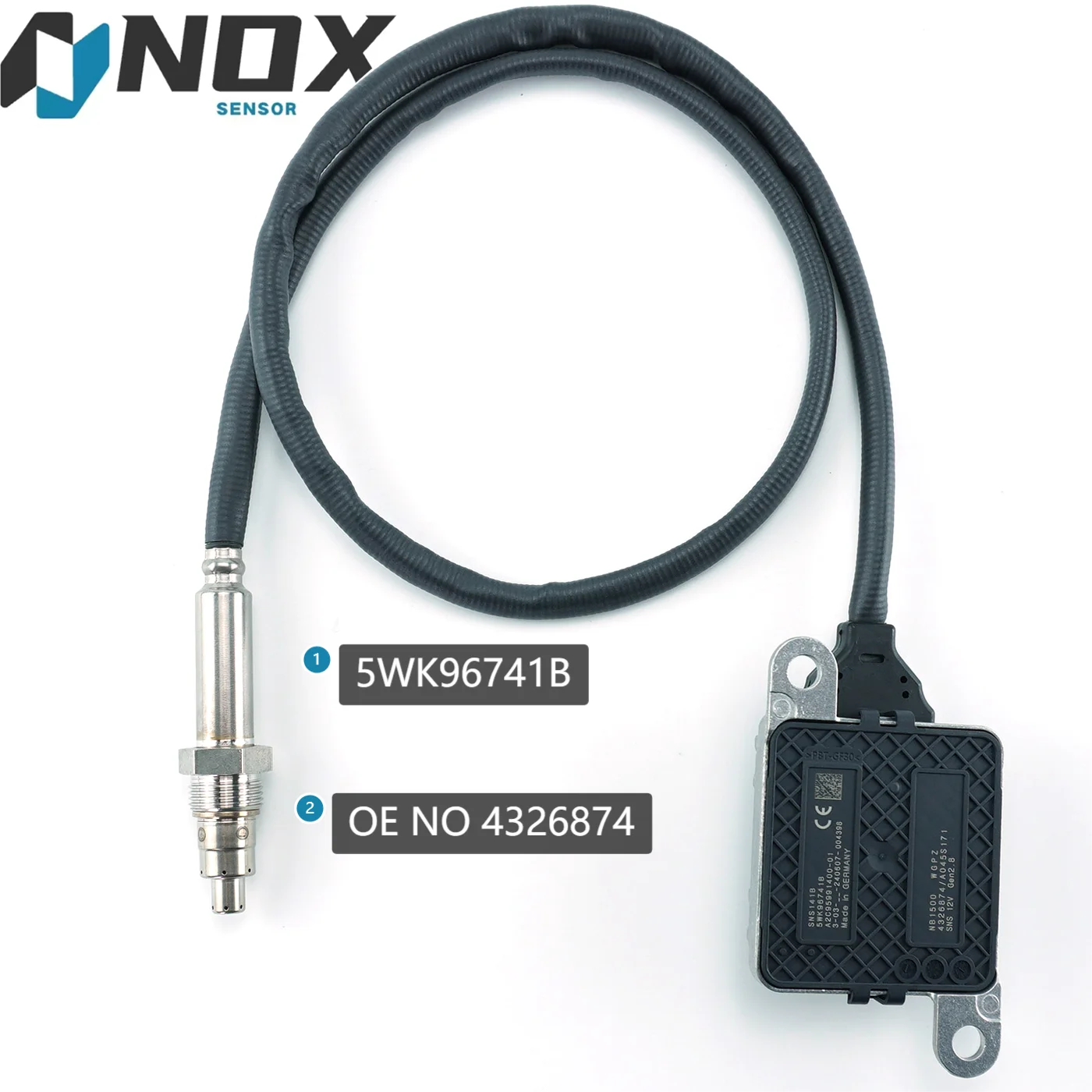 5WK96741B Engine Parts Nox Sensor Nitrogen Oxygen Sensor 2872946 Nitrogen Oxide Sensor 5WK9 6741B