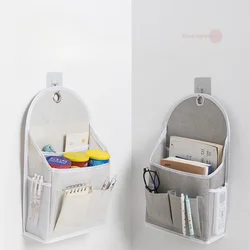 Fabric Storage Hanging Bag Student Dormitory Storage Artifact Wall  Linen Bag Placed on The Wall Behind The Door Organizer