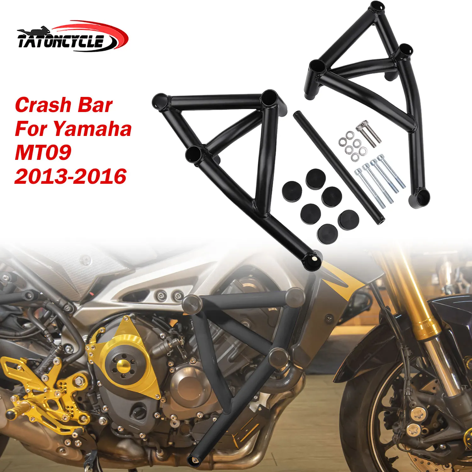 

Engine Crash Bar For Yamaha MT 09 MT09 2013-2016 Engine Crash Guard 2014 2015 Frame Protector Bumper Motorcycle Accessories