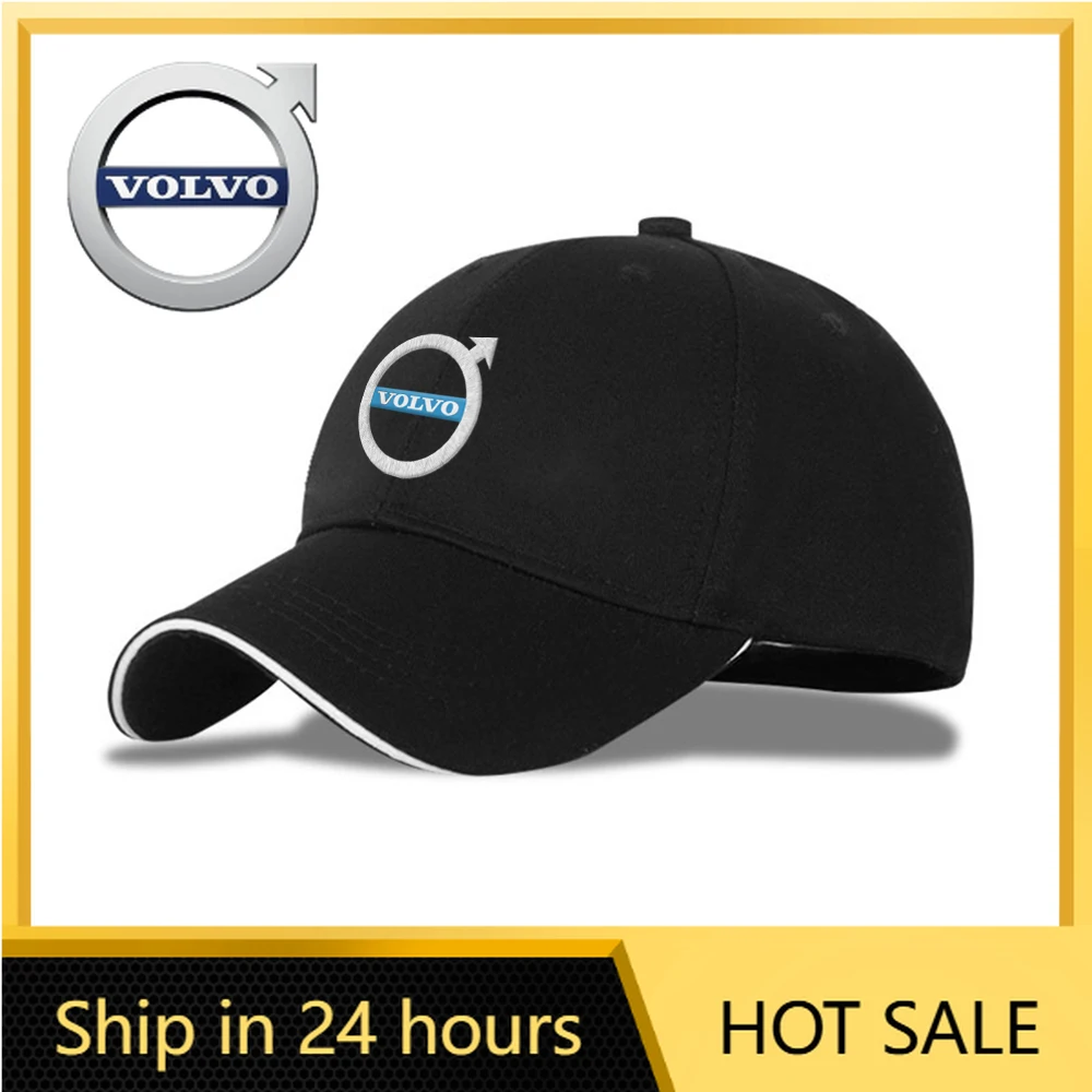 

2026 Новая бейсболка с эмблемой Volvo, вышитая автомобильная бейсболка, уличная солнцезащитная бейсболка для Volvo Rdesign T6 V40 V50 V60 V90