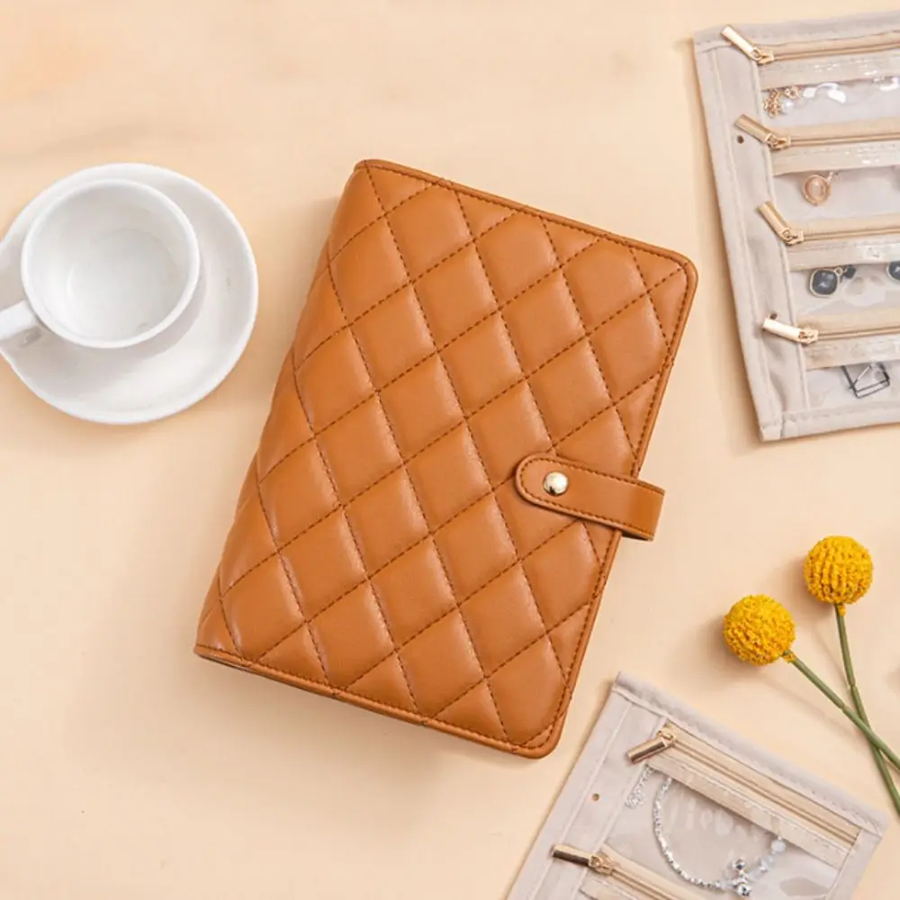 

Waterproof Jewelry Storage Book Portable Loose Leaf Jewelry Packaging Brochure Partition Detachable Necklace Binder Gift