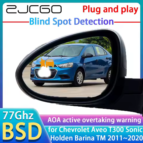 77GHz Radar Detector BSD Blind Spot Detection Alert Mirror Assistance Accessories For Chevrolet Aveo T300 Sonic Holden Barina TM
