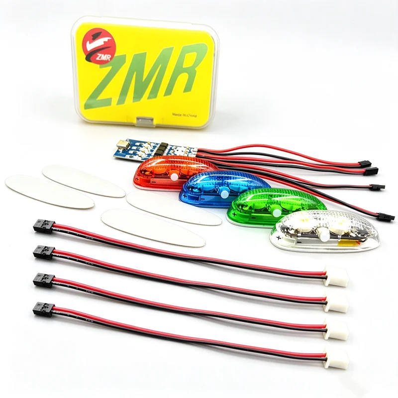 ZMR Wireless Night Flight Strobe Light, 4 Flash Modes, RC Aircraft Quad Navigation Lamp