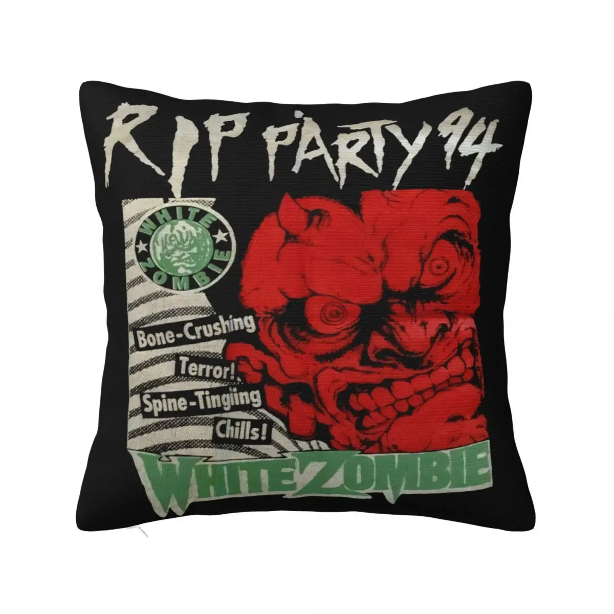 White Zombie Pantera 1994 Vintage Rip Magazine Party L Rare Biohazard Hipster Pillow Case